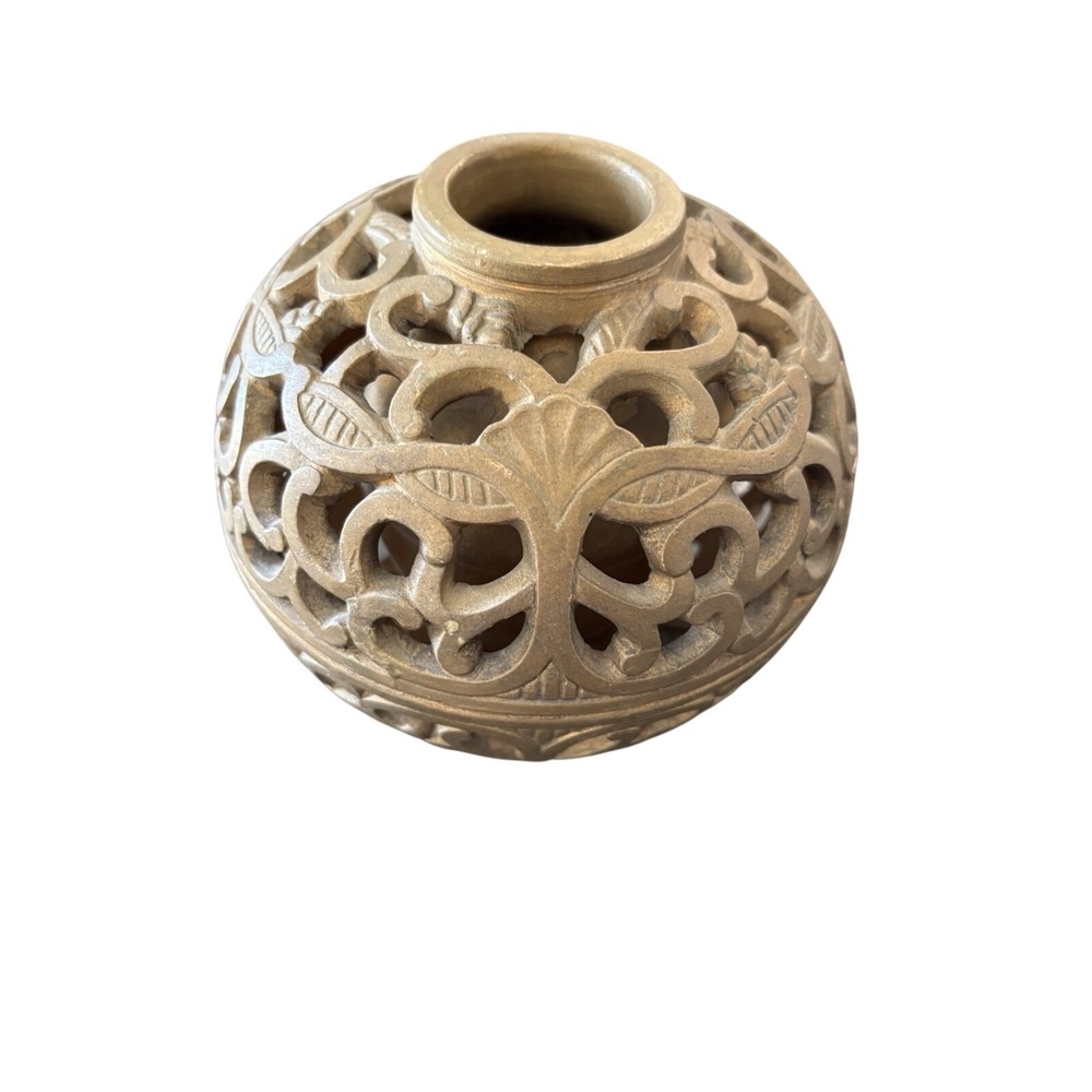 Embellished Vase Roughly 5.5" Tall And 18" Diameter